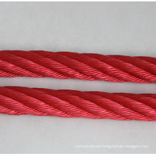 6 strands rope with stainless steel core used in playground